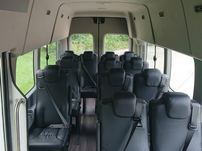 Van with leather interior